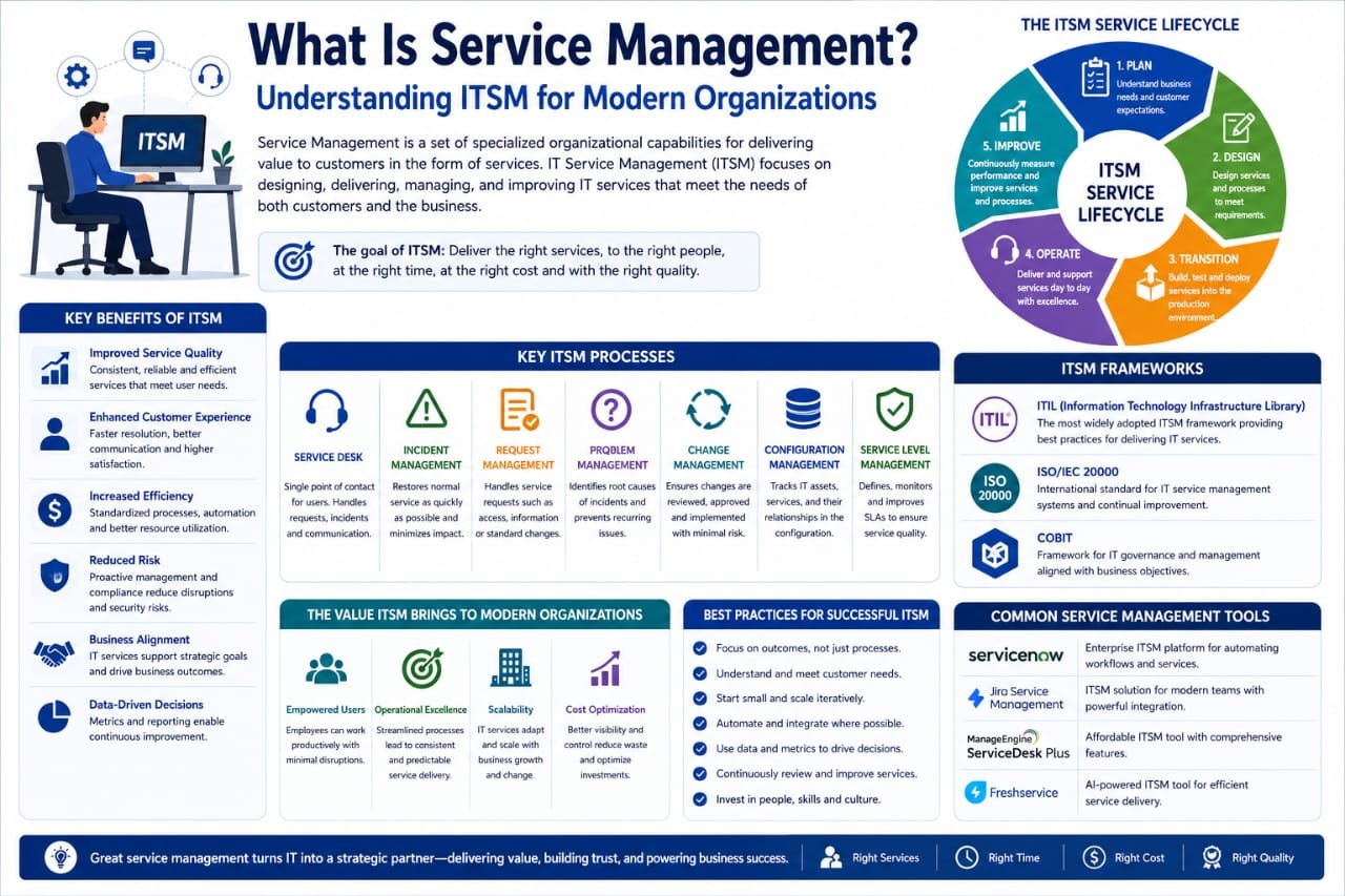 What Is Service Management? Understanding ITSM for Modern Organizations